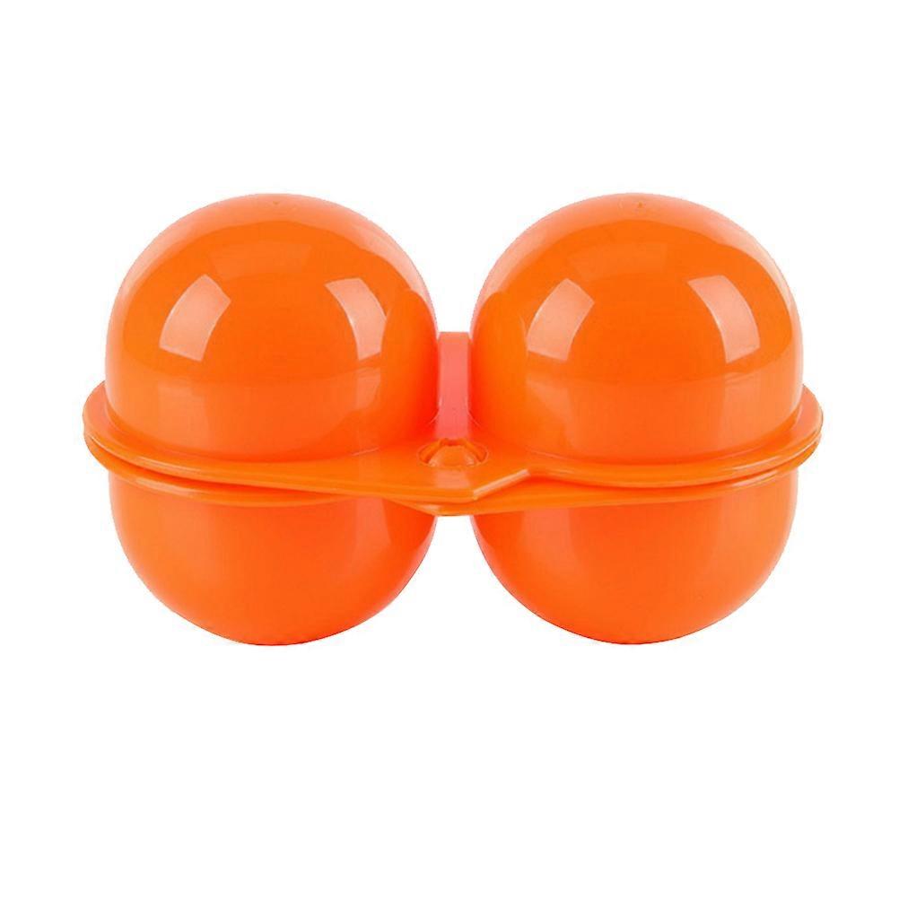 Egg Storage Case Handheld Egg Box Portable Egg Case for Outdoor Camping PP Plastic 15.5x15x7cm 1Set