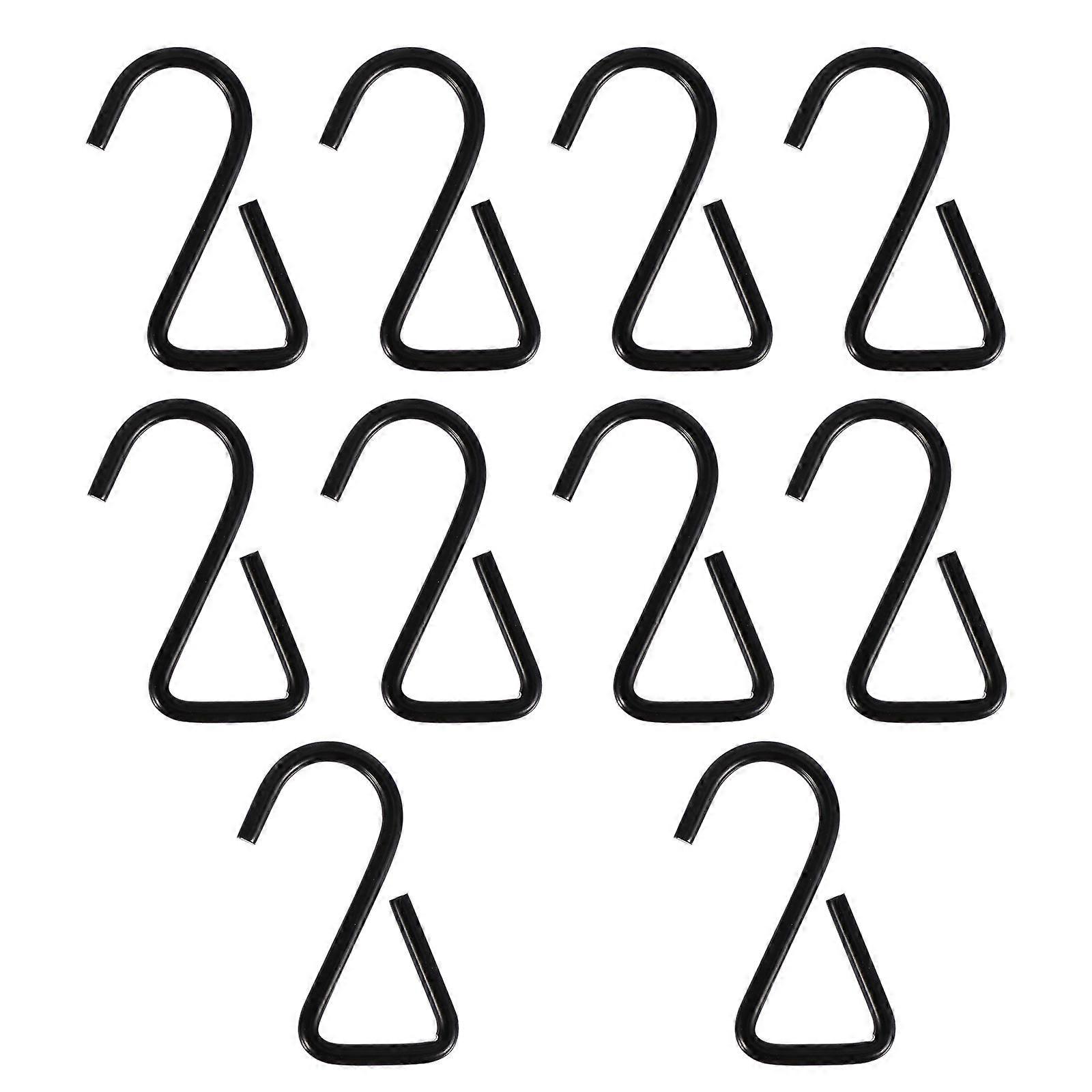 S Shape Hooks for Pot Racks and Pots 7.5x3.7cm Stainless Steel 10Pcs