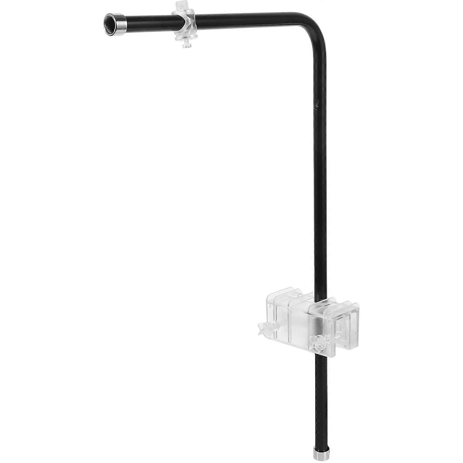 Aquarium Bracket L Shaped Downlight Single Arm Aquarium Light Holder Aquarium Black 42.00X23.00X1.50CM Adjustable Installation 1Set