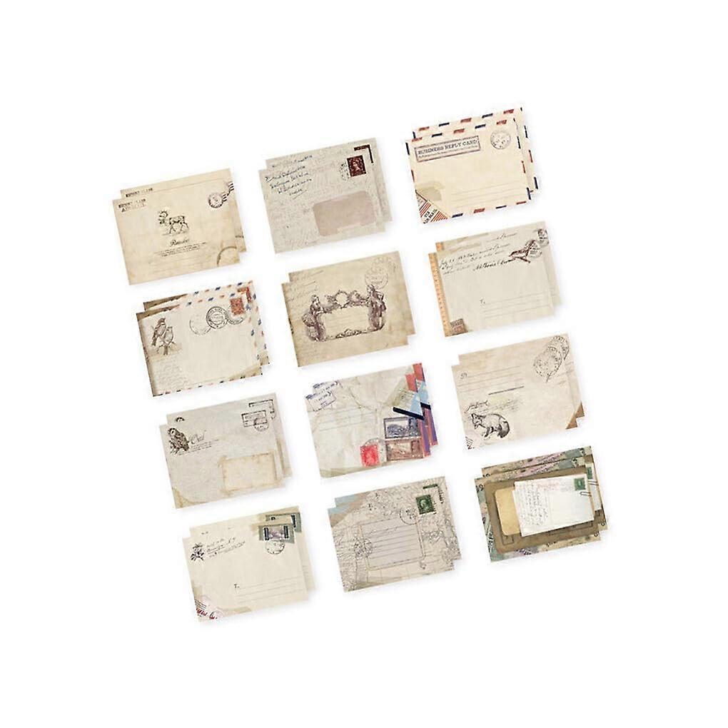 Postcard Envelopes – Vintage Style Paper Envelopes for Handwritten Notes, Invitations, Classic Design, 4x6 Inches