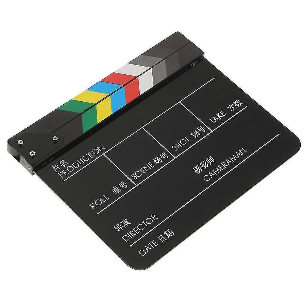 Dry Erase Director's Film Movie Clapboard Cut Action Scene Clapper Board