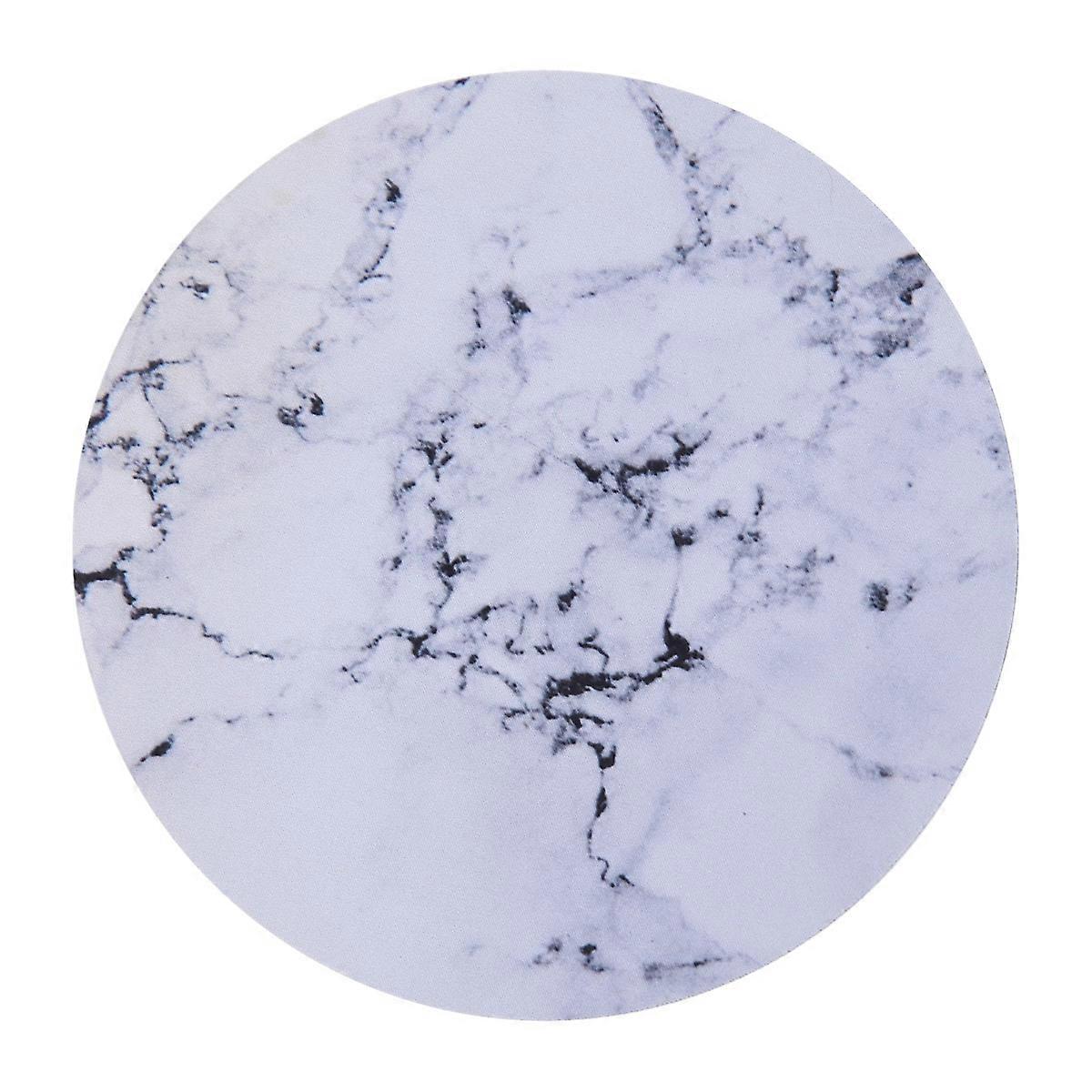 Marble Round Mouse Pad Circular Computer Accessories Smooth Mouse Movement 1Set