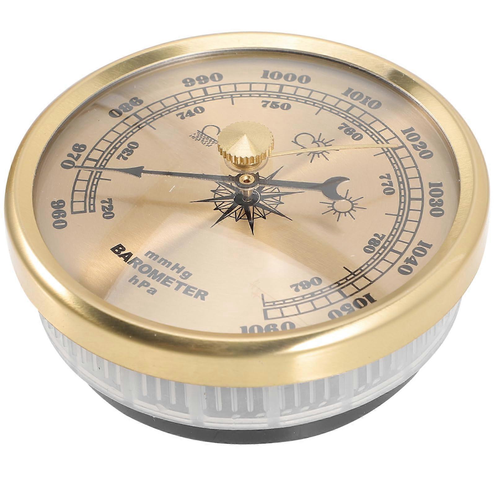 Barometer 3-Piece Dial Barometer Station Outdoor Weather Station Aneroid Barometer Thermometer For Home Use