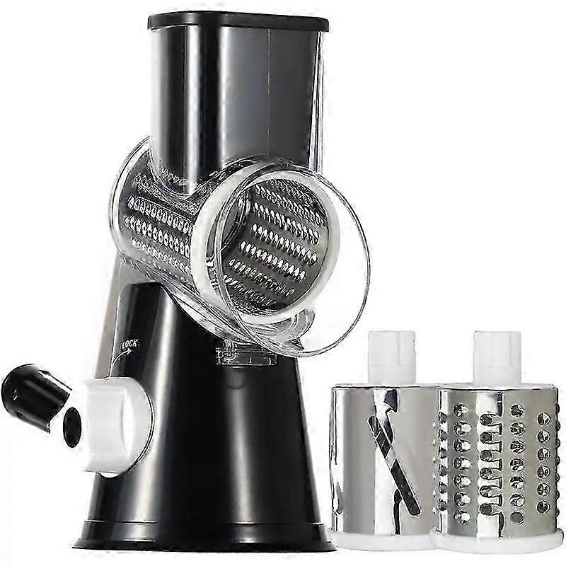 3-in-1 Rotating Cheese Grater for Grating Cheese and Slicing Onions
