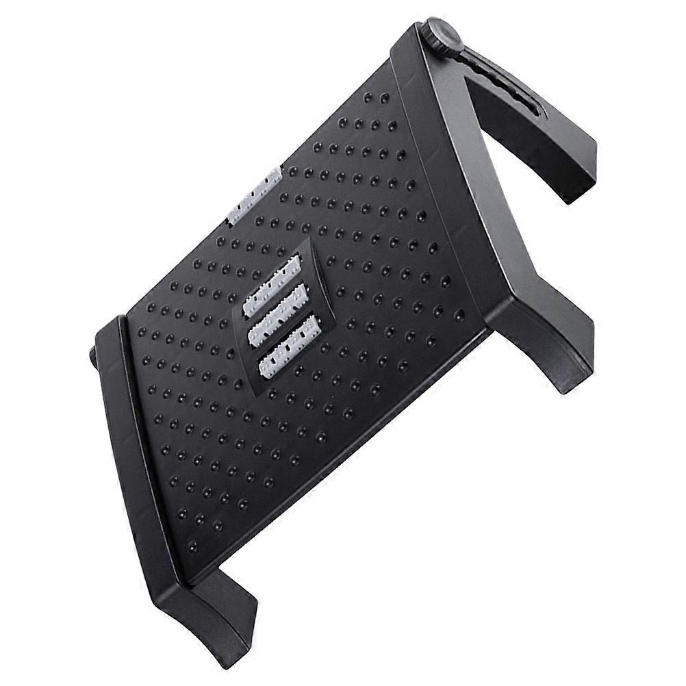 Adjustable Stool Pedicure Foot Rest Stand Home Salon Use Black 42x31cm Massage 1Set