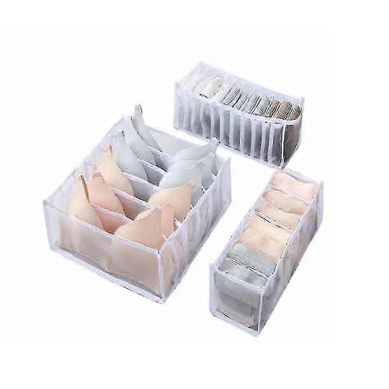 Underwear Organizer Set - 3 Foldable Drawer Organizers Suitable for Certain Brands