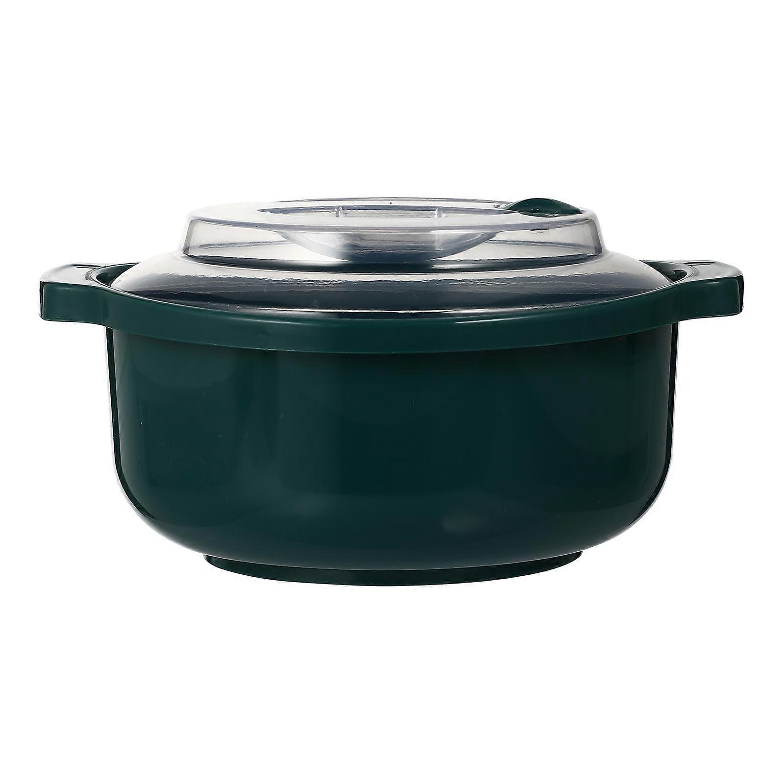 Salad Bowl For Food Storage Household Users Microwave Safe Refrigerator Use Simple Design 18X16.5CM 1Set