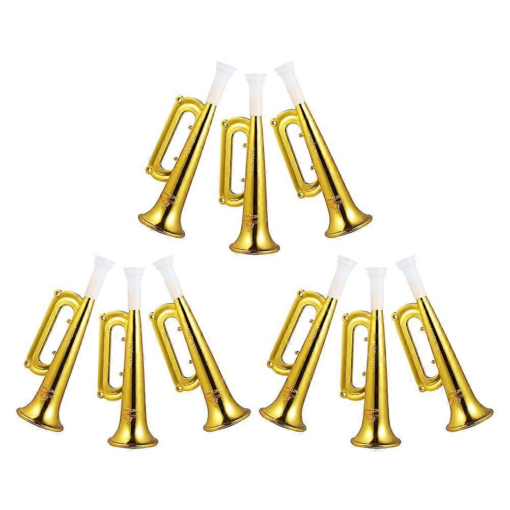 Portable Lightweight Cheering Trumpet Set   9pcs Cute Plastic Horns for Outdoor Events, Sports Games & Parties
