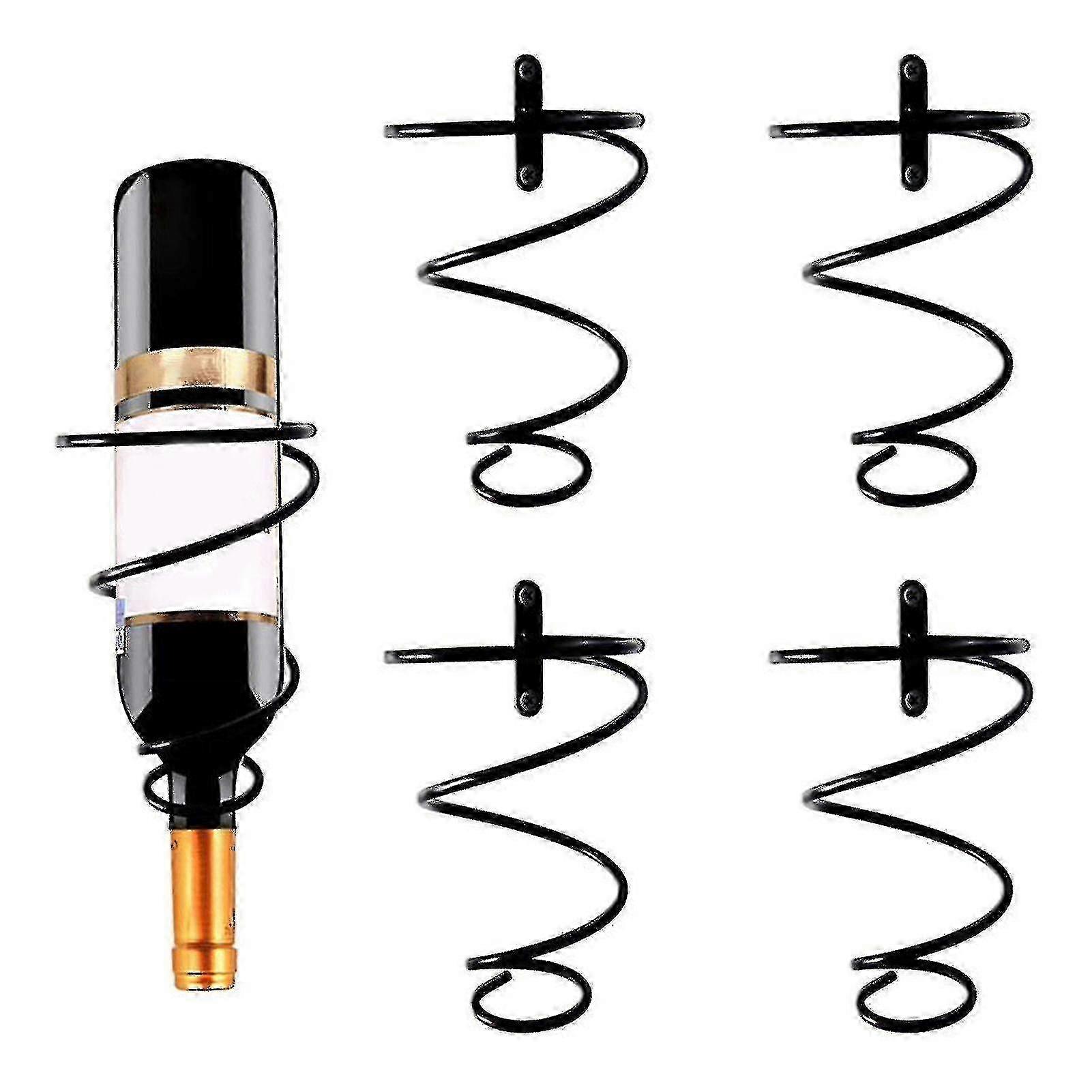 1 Set Wall Mounted Bottle Holder Multi-used Metal Wine Display Shelf Bracket Rack For Home GuanGuan