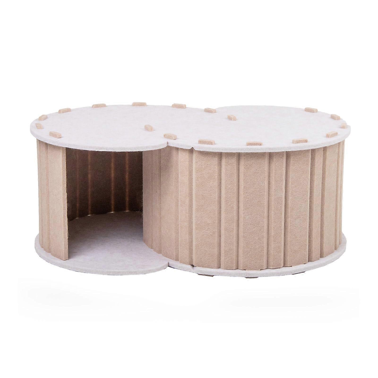 Cat tunnel, detachable, foldable, cat tunnel, cat cave, felted, comfort nest tunnel for kittens, puppies, rabbits, small pets