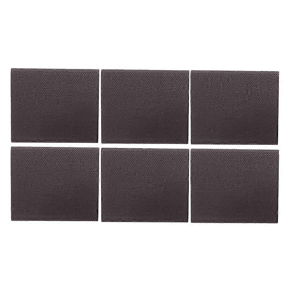 Weatherproof Adhesive Sealing Strips for Doors and Windows Brown 6 Pcs Sound Insulation Strip