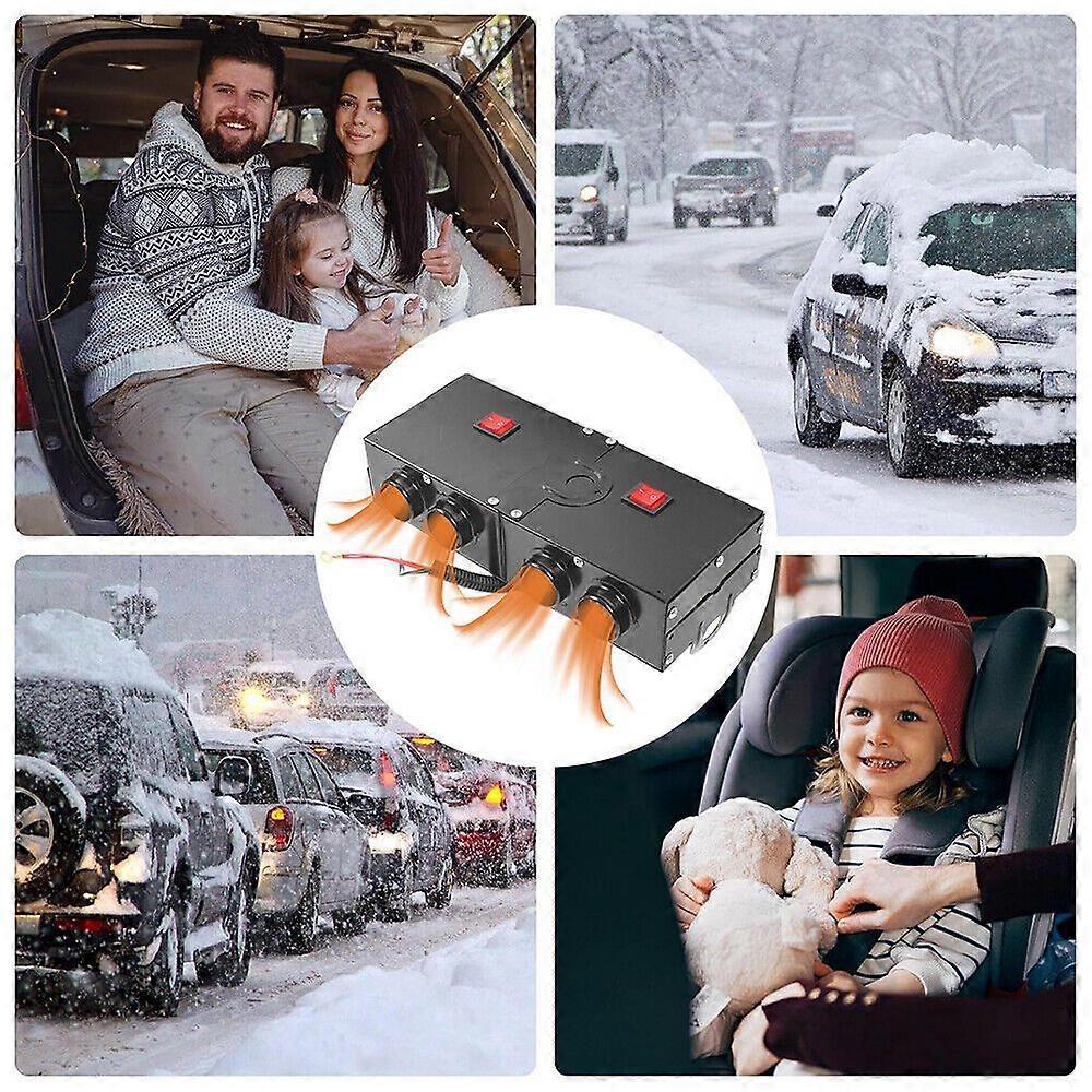Αυτοκίνητο Θερμαντήρας παρμπρίζ De~Icers Αποψύκτης αυτοκινήτων Defroster 4 ανεμιστήρας θερμαντήρων 12V 800W MK73615