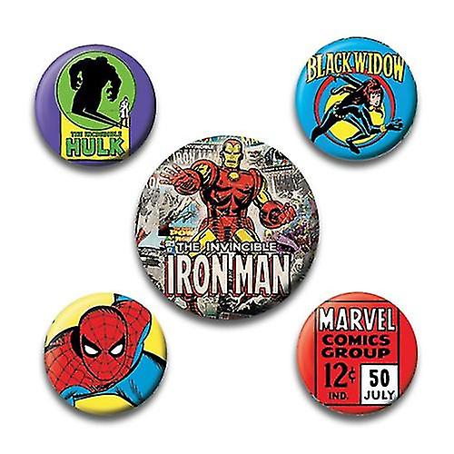 Marvel Iron Man Badge Set (Pack of 5)
