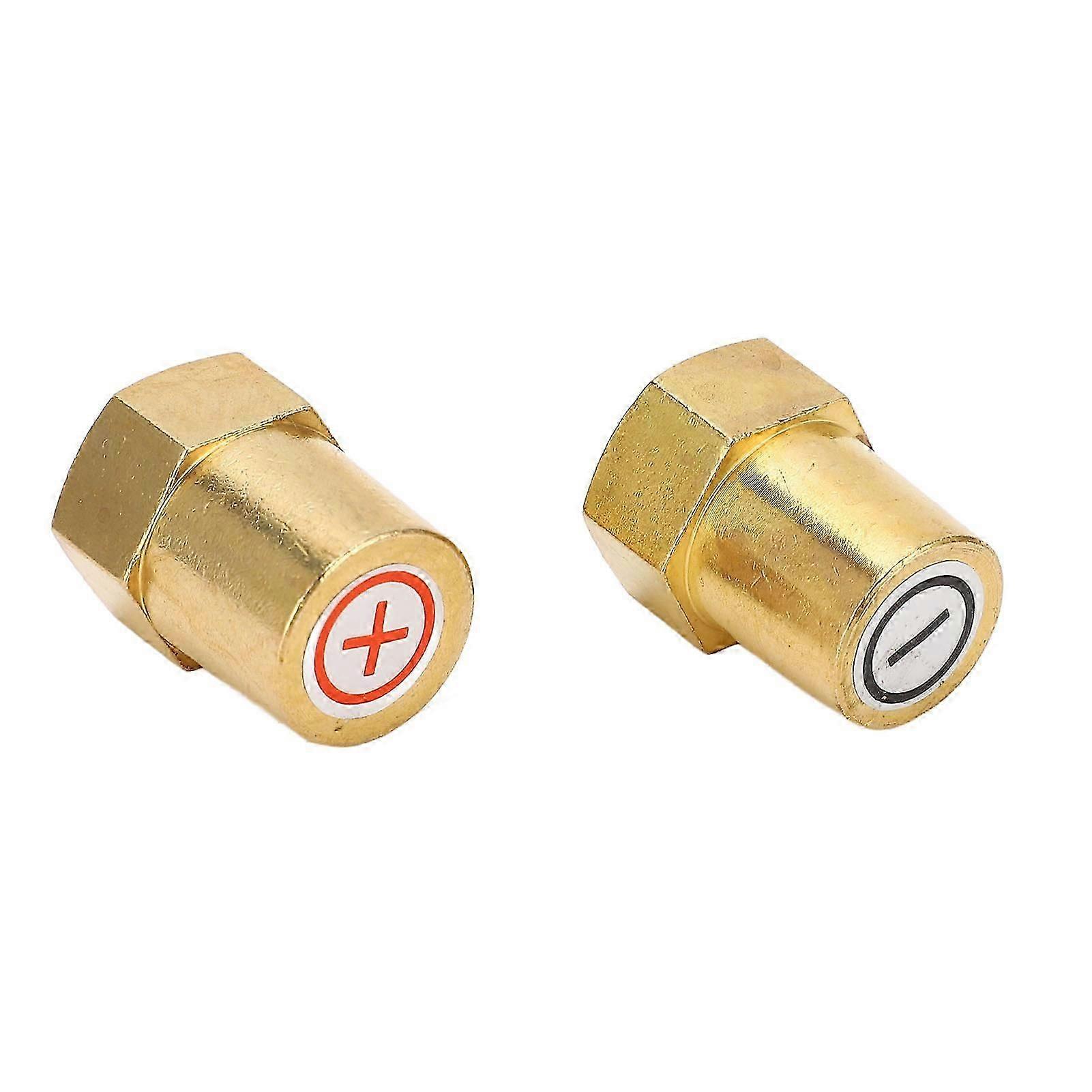 2Pcs Battery Terminal Post Connector Charging Binding Adapter Quick Release Disconnect Positive Negative Good Contact