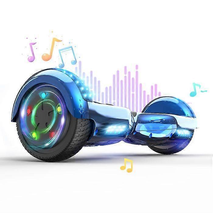 6,5 palcový hoverboard s Bluetooth a LED - RCB - perfektní dárek pro děti Chrome Blue