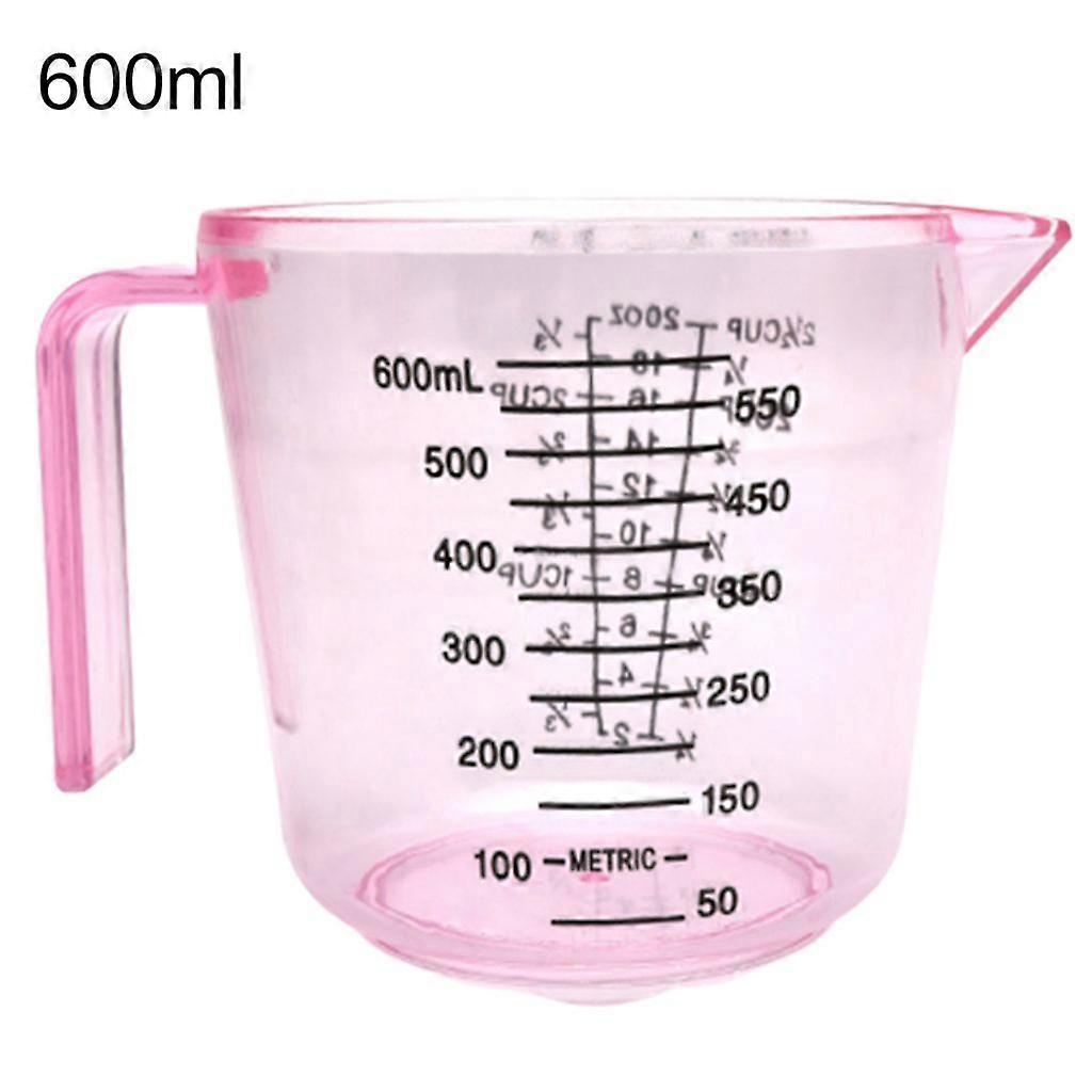 600ml Handle Buffalo Milk Egg Scale Measuring Cup Measuring Tool - Pink