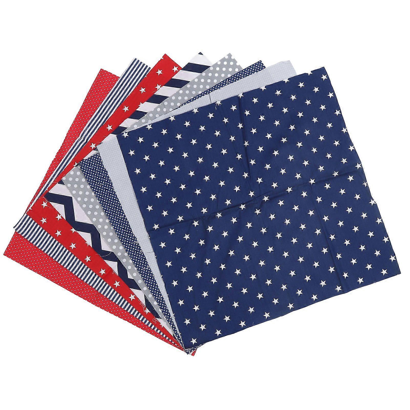 Modèle 2025, lot de 8 pièces de tissu matelassé en coton doux, respirant et agréable au toucher.