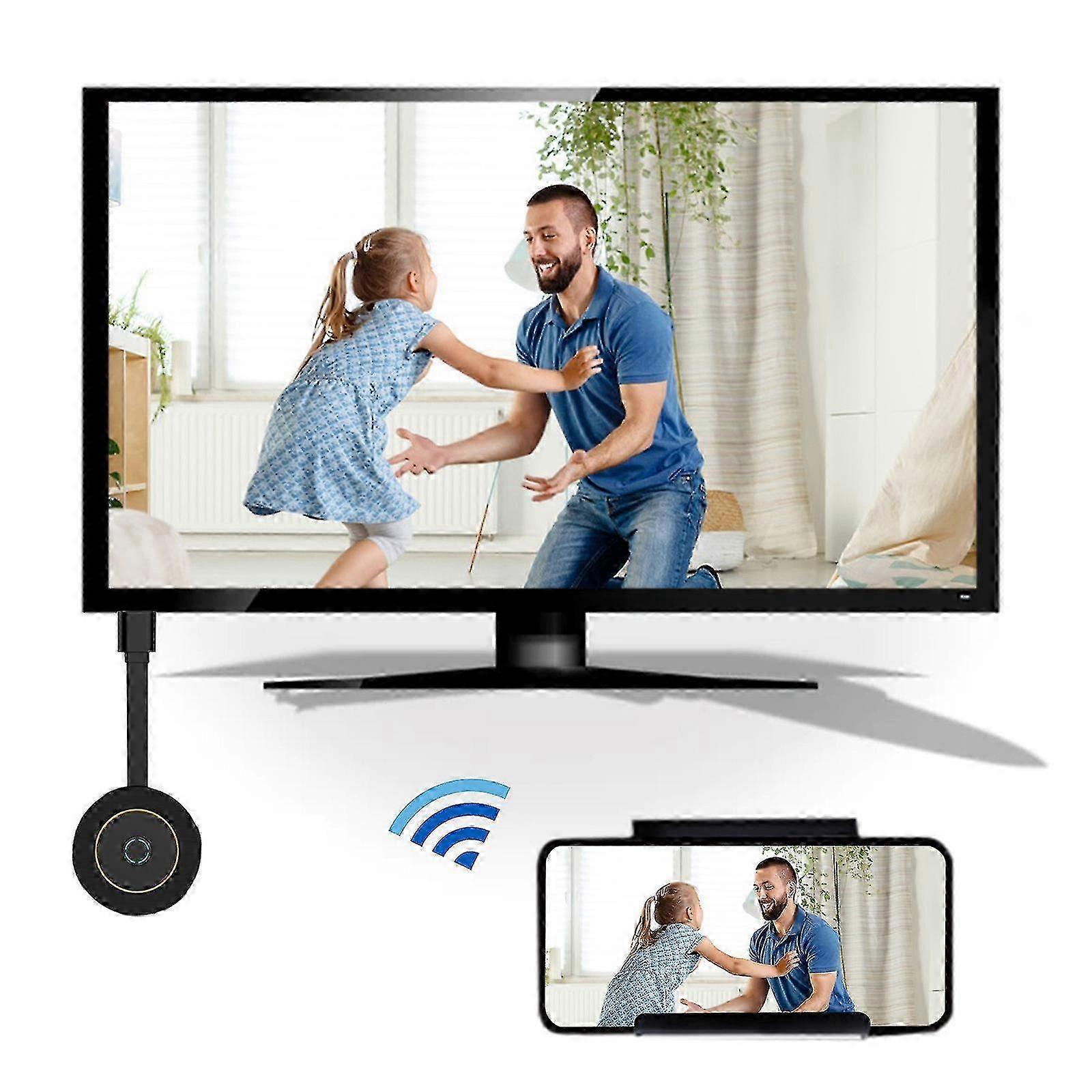 Adattatore per display wireless portatile per mirroring del telefono, proiezione WiFi 2.4G e 5G su monitor/proiettore/TV per la casa