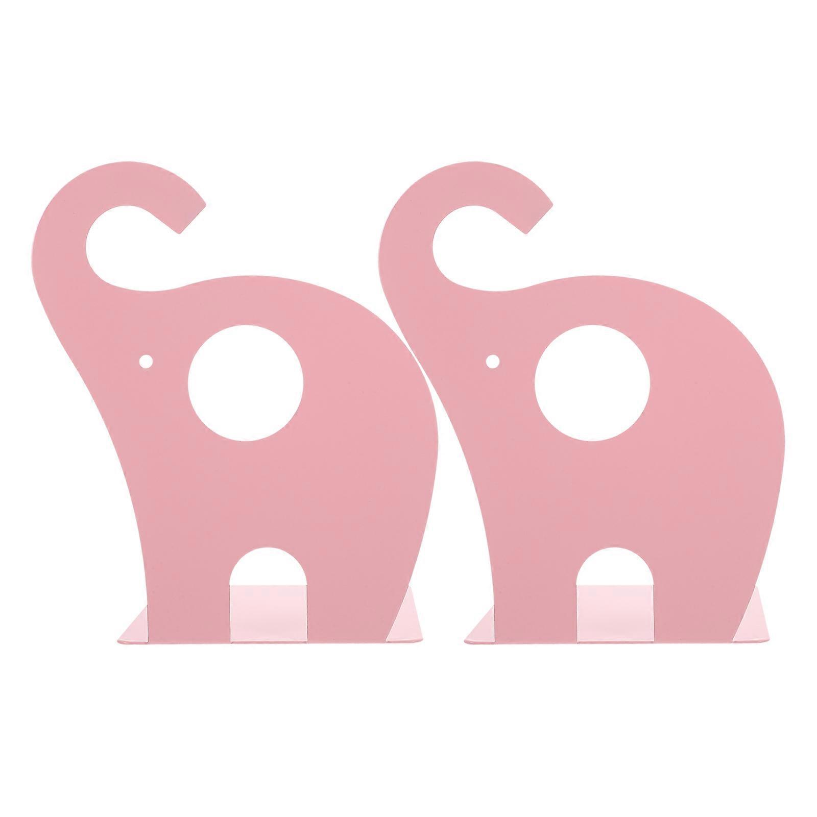 Bookends Metal Book Holders Elephant Shape Simple Style Home Use Office Use 1Pair