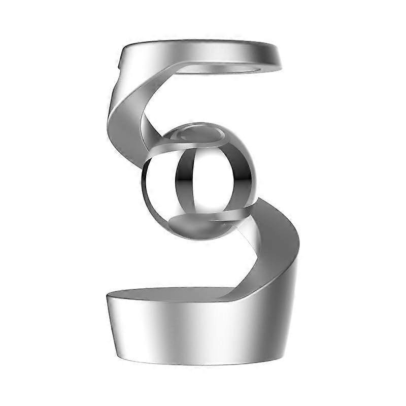 Suspended Gyroscope Executive Desk Toy, Stress Relief Gifts (Silver)
