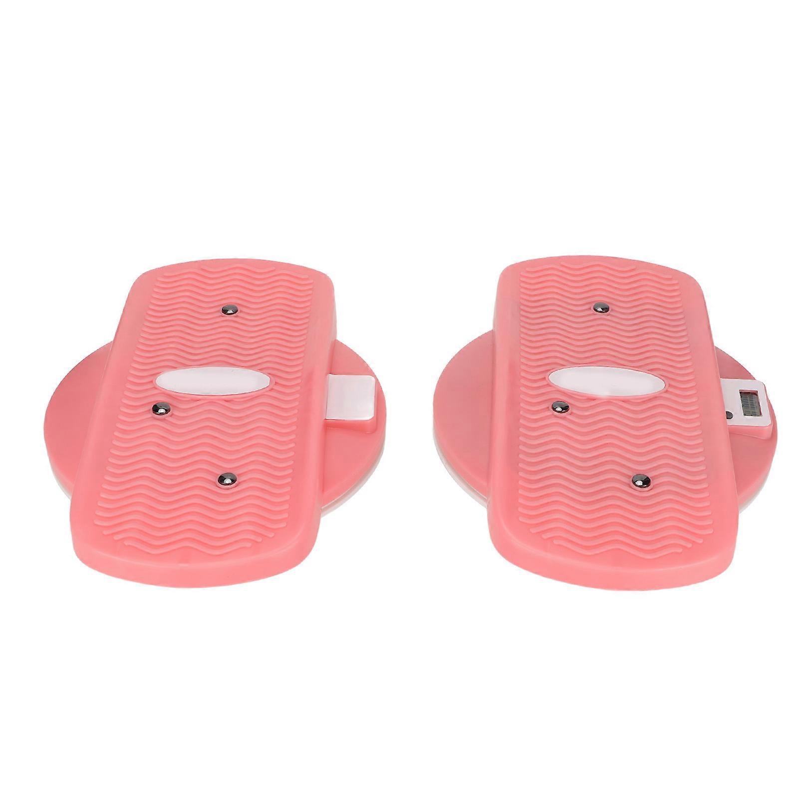 Waist Twisting Disc Split Type Double Pedal Pink Count Exercise nce Boards for Home Gym Workout