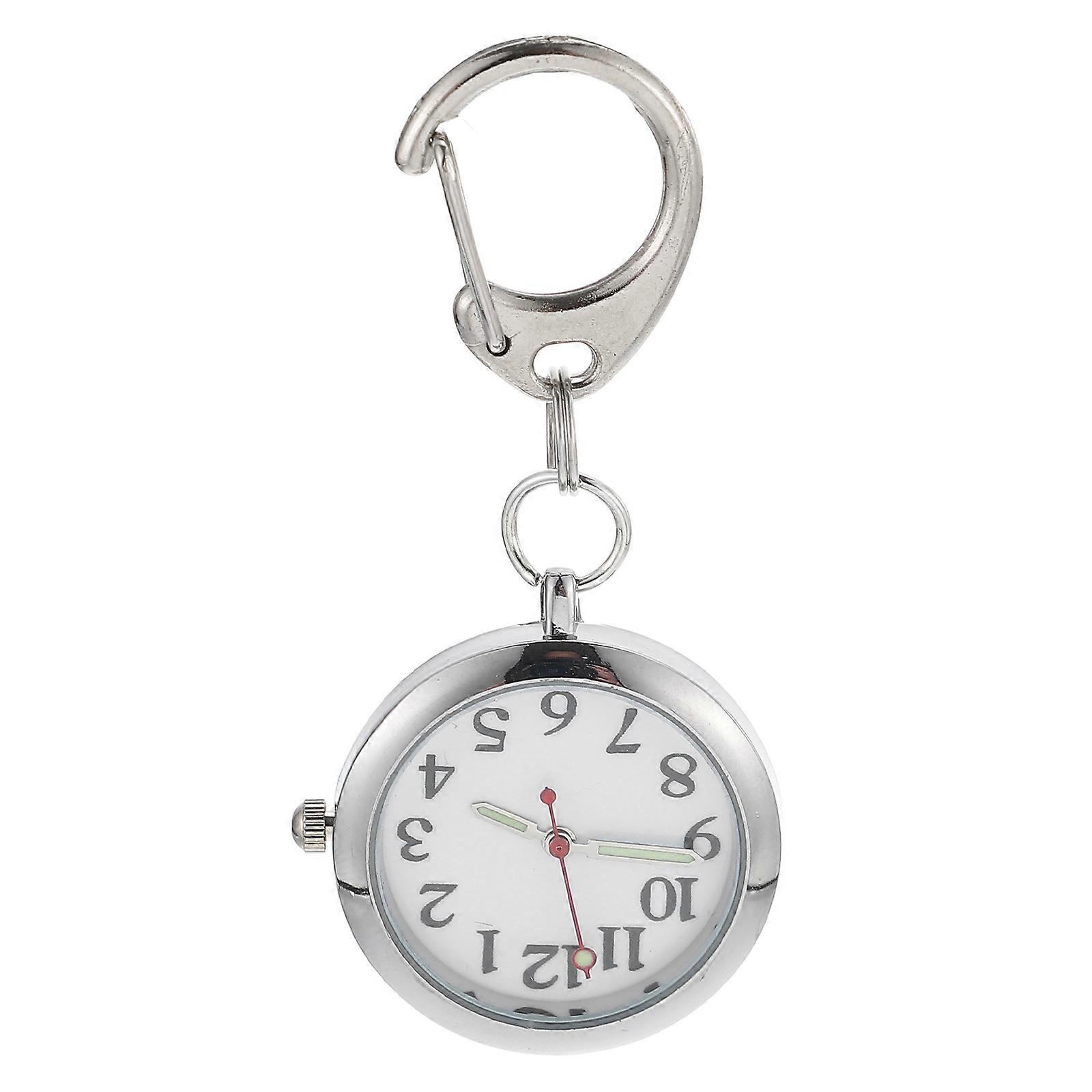 Nurses Fob Watch Stainless Steel Nigh Glowing Chest Watch 1Pcs