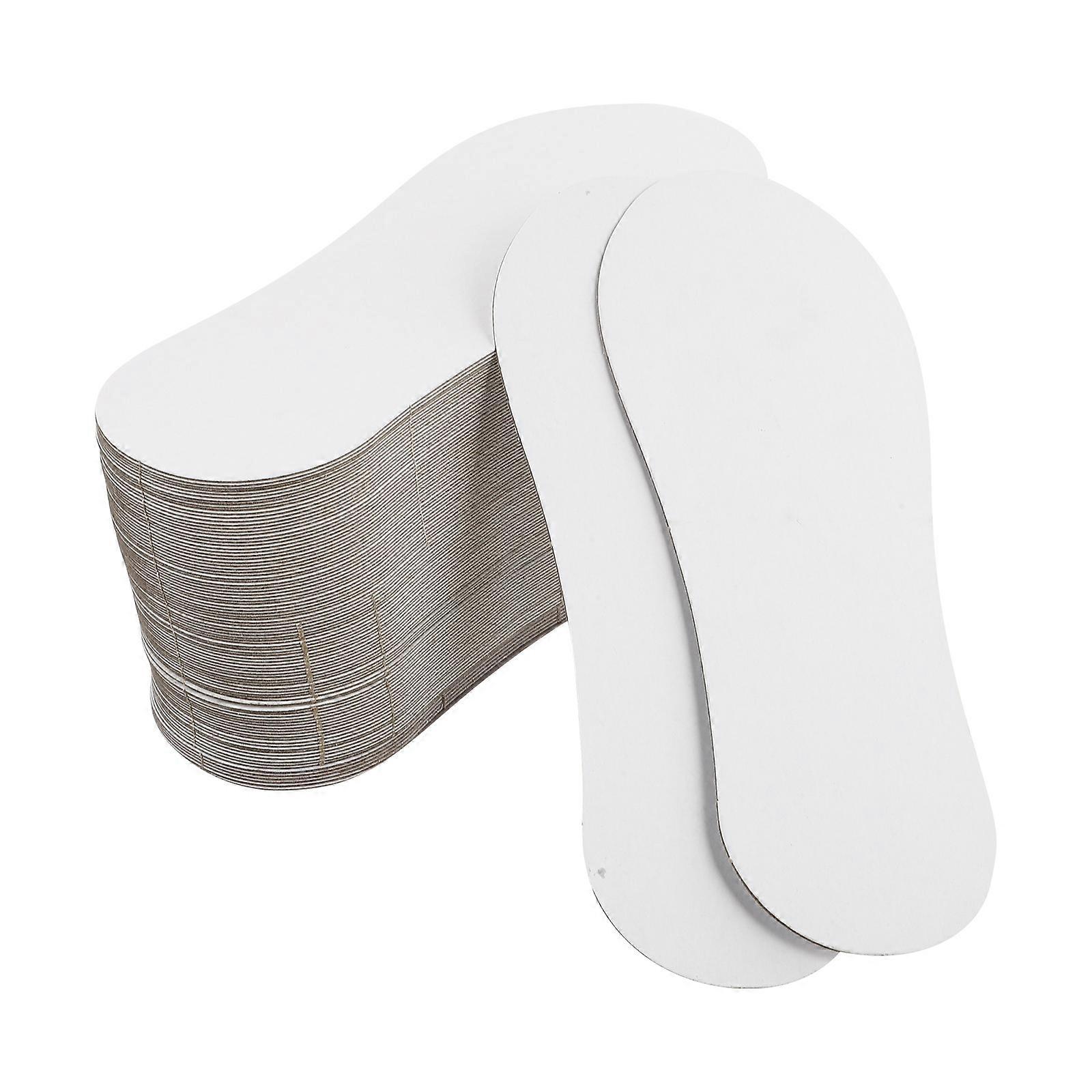 Invisible Socks Paperboards for Organizing 100Pcs Low Cut Socks Holders White