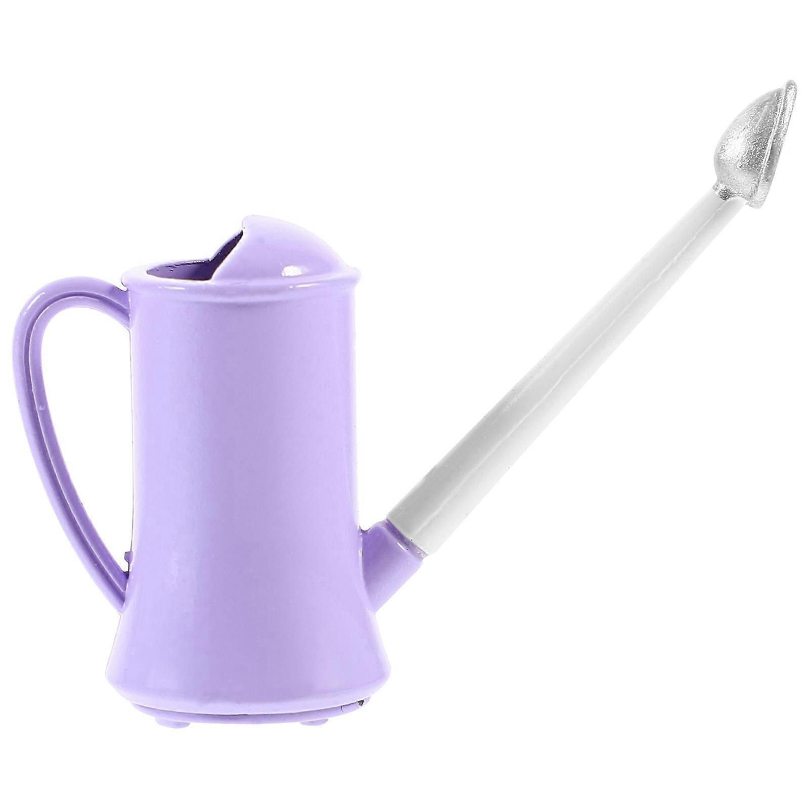 Small Flower Watering Kettle Mini Watering Pot Children Gardening Tool Pot-shaped 5.5X3X2CM Violet 1Pack