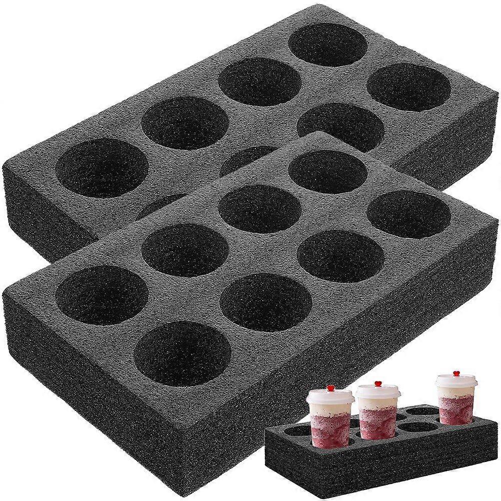 2 pieces drink holders to go, foam cup to go, coffee carrier trays to go, drink holders to go for the delivery of hot and cold 35205cm