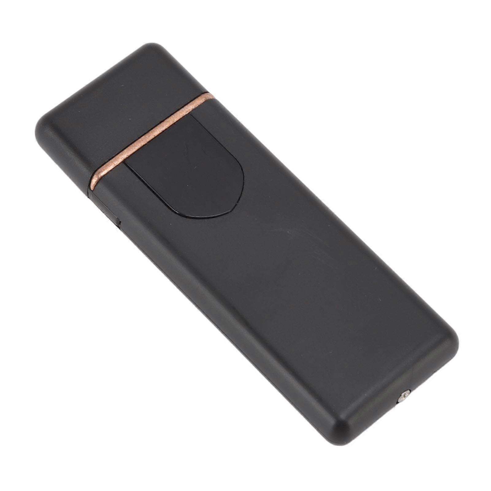 Electronic Cigarette Lighter Touch Sensing Double Side Ignition USB Electric Lighter Cigarette Accessories Black 