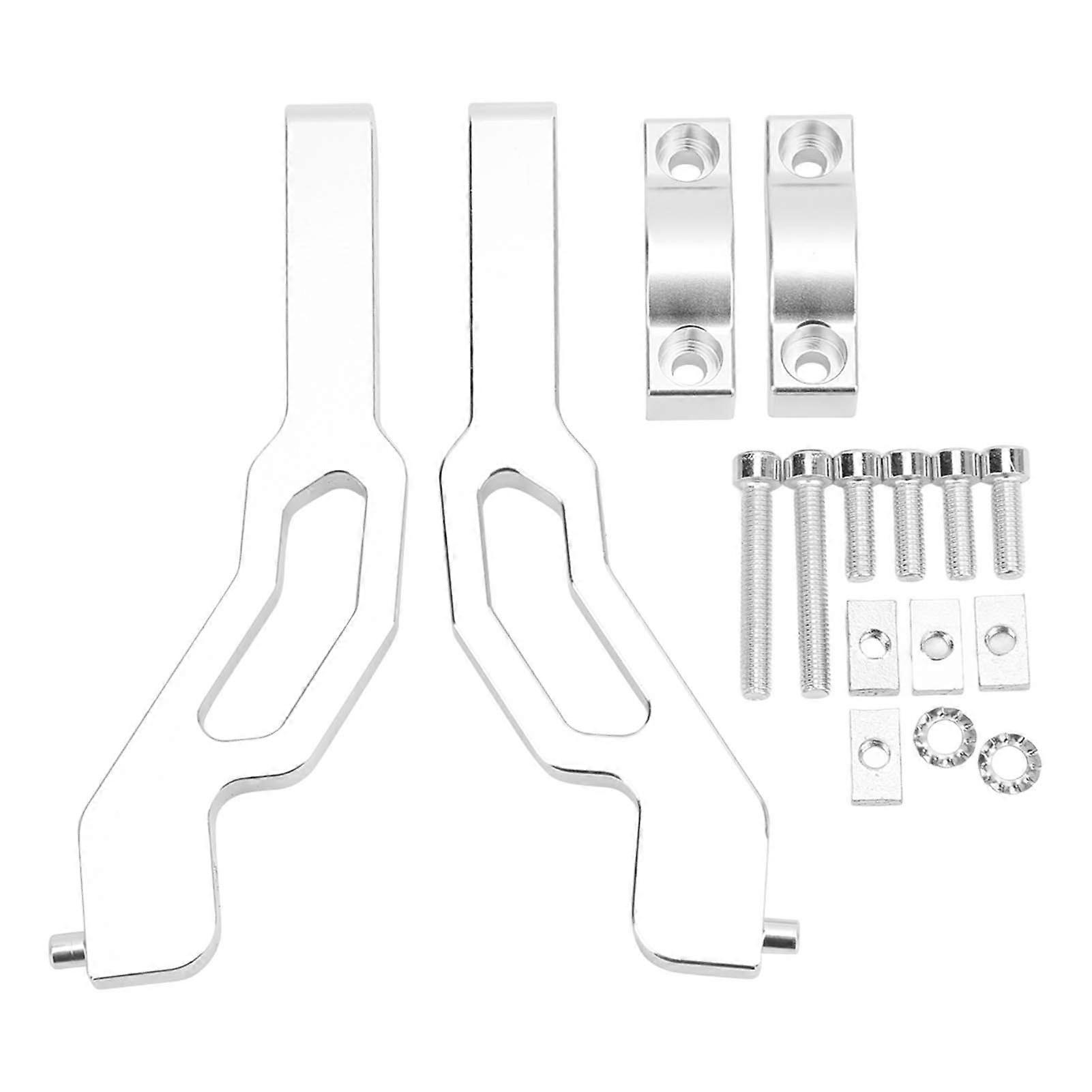 Snowmobile Sentinel Handguard Mount Brackets Kit Aluminum Replacement for Polaris 600 800 850 Silver