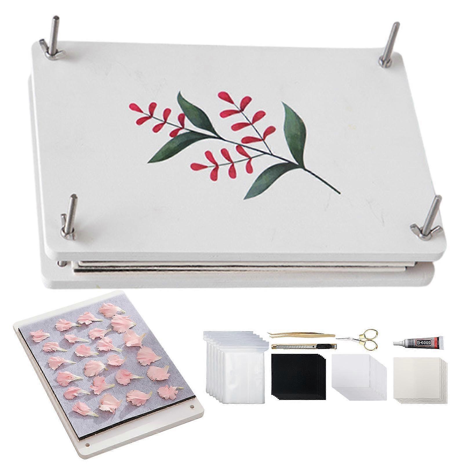 Flower Press For Adults, 6-Layer Plant Press Kit For Drying Flowers, Instructions Included, 1 Pack