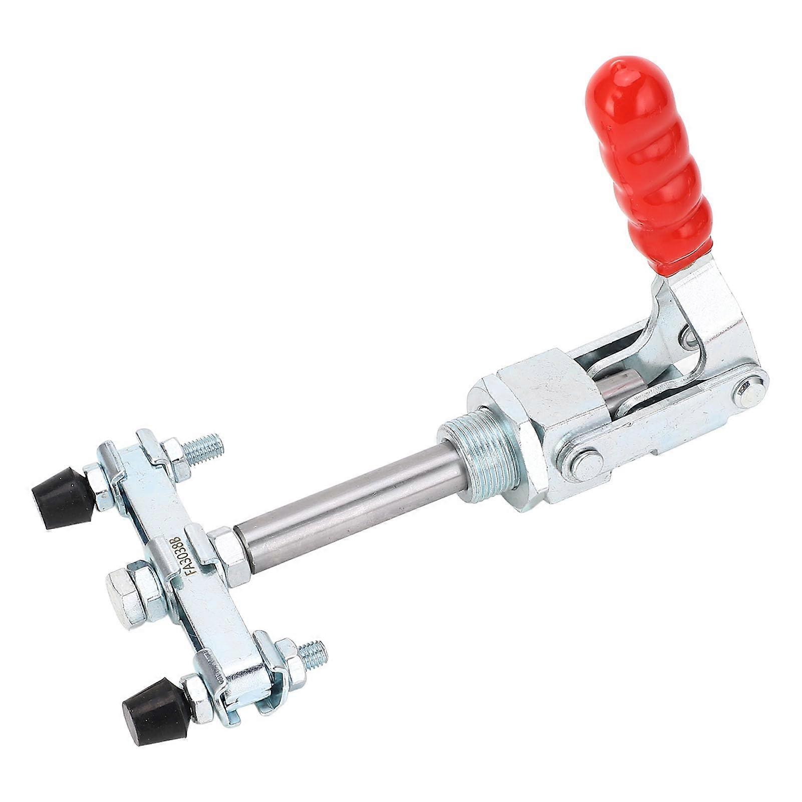Doublehead pushpull clamp, secure clamping, adjustable head, ergonomic design, iron construction, versatile application