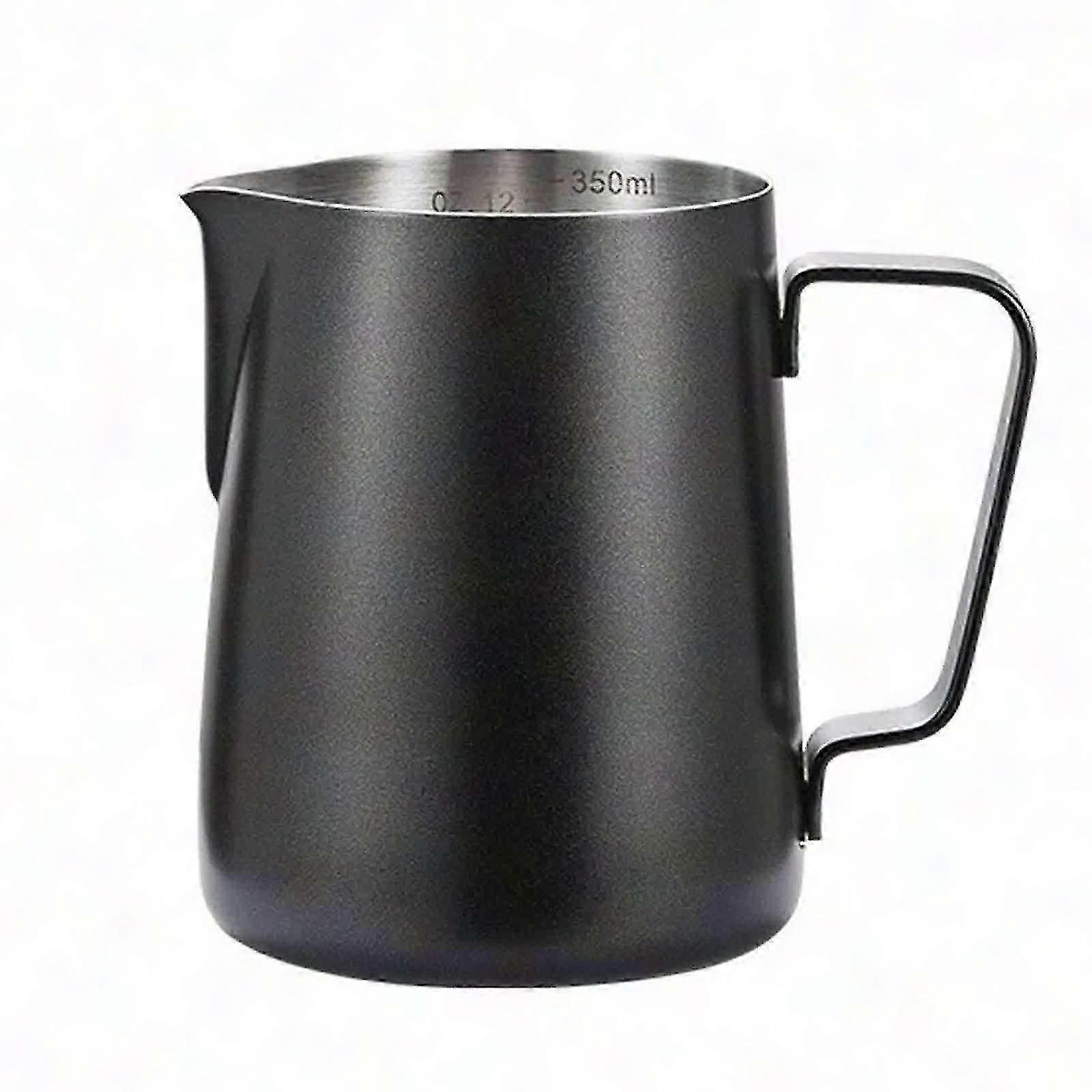 Stainless Steel Milk Frothing Pitcher for Latte Art, 350ml/600ml Coffee Frother Jug with Measurement Marks