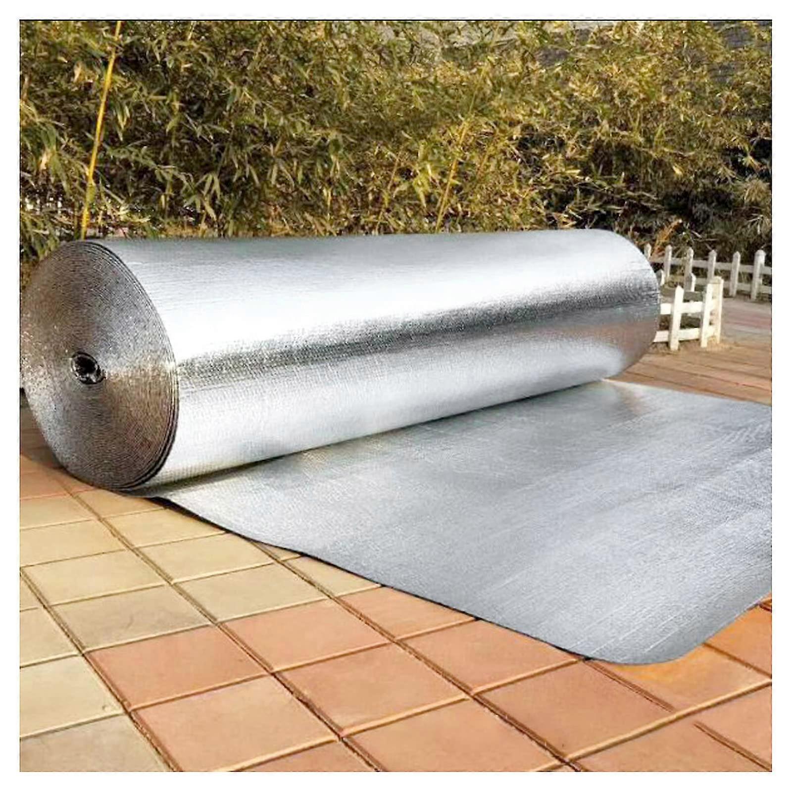Radiator Reflector Foil, Bubble Wrap Panels, Double-Sided Heat-Reflection Aluminum Foil, 1x15m Roll, For Huts And Walls