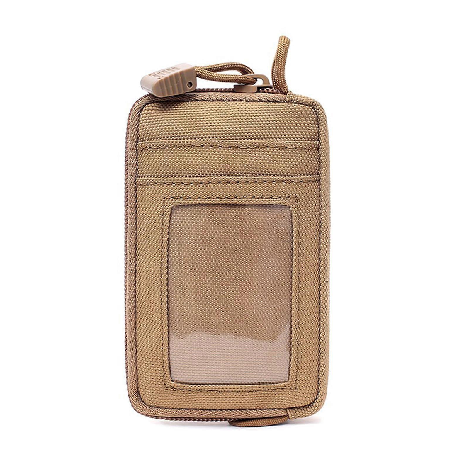 Military Waist Bag with Storage Pockets, Khaki Fanny Pack for Keys, Wallet, and Hunting Gear