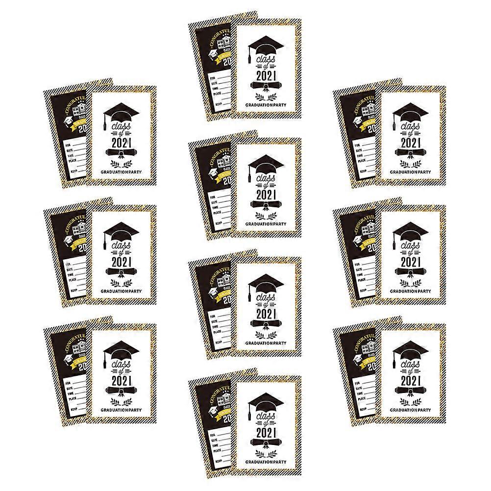Fill In The Blank Lines Graduation Party Supplies Invitations Card Assorted Color 18X13X0.2CM 20Pcs