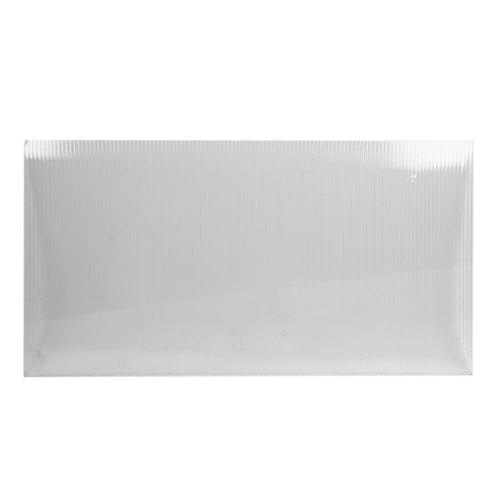 14 Pieces Greenhouse Panel Transparent Waterproof Reinforced Polycarbonate Roofing Panel 121x60.5x0.8cm