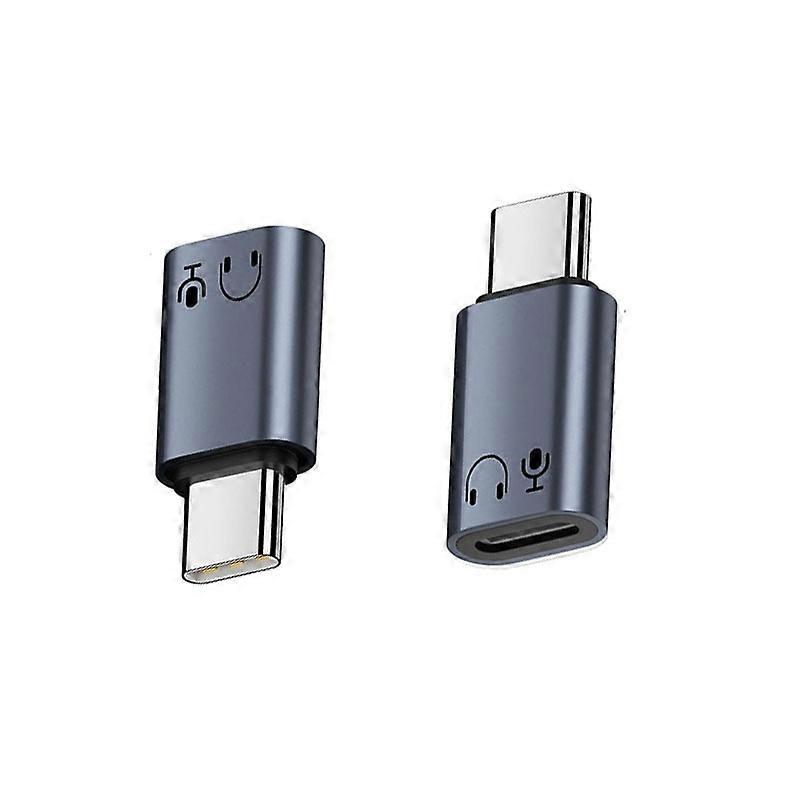 INF Lightning hona till USB-C hane adapter i aluminiumlegering för hörlurar