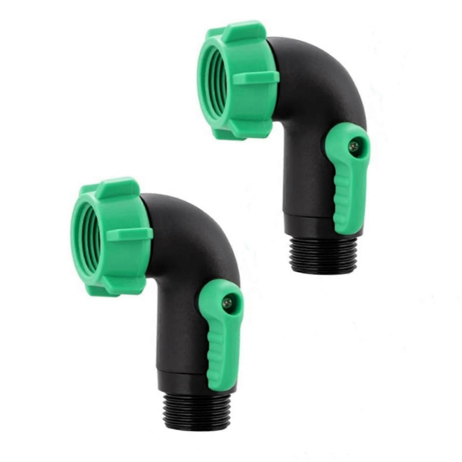Strong Plastic Water Pipe Shut Off Valves with Leak Proof Design Hose Adapter for Marine Garden Hose Connection Multicolor