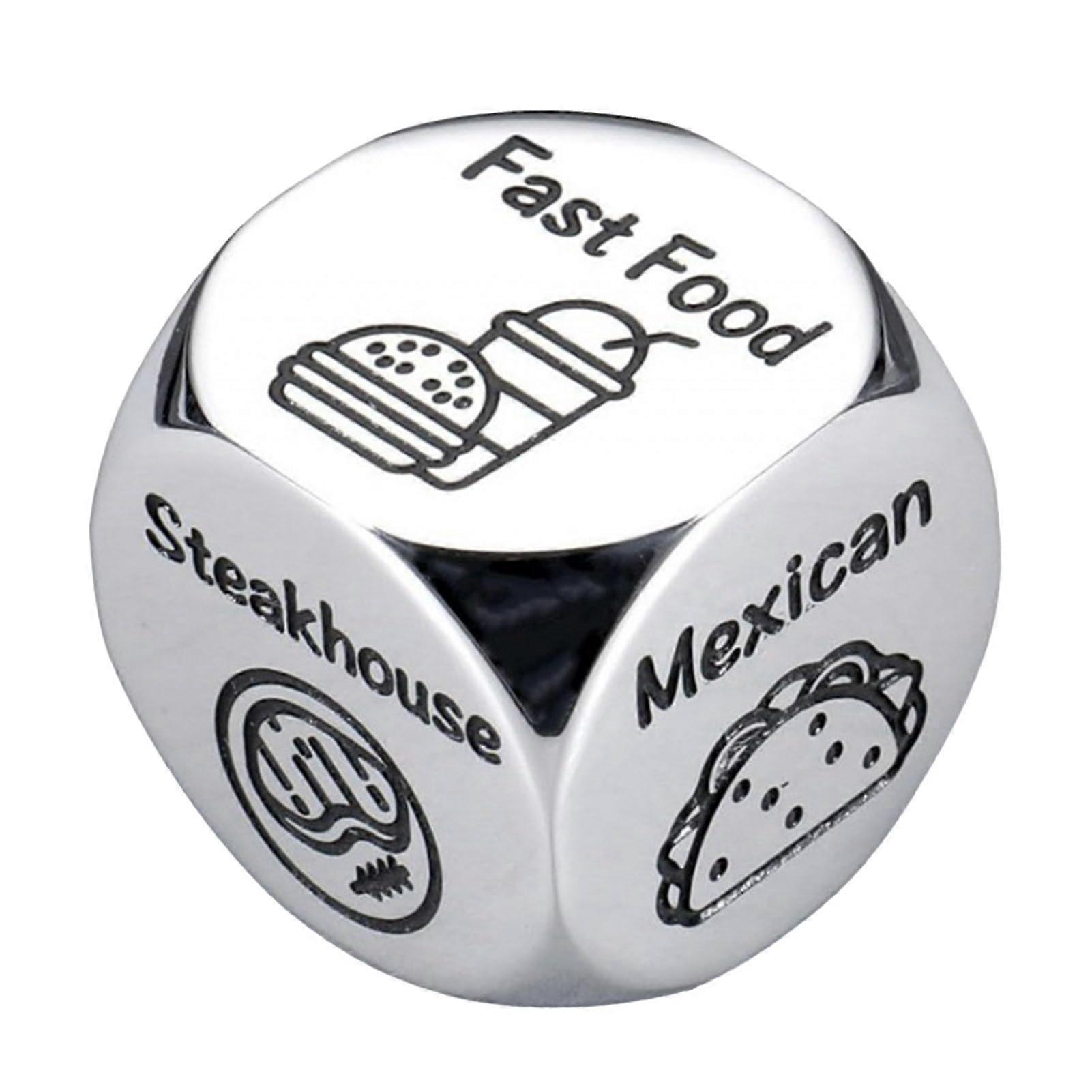 Date Night Dice, Romantic Date Cubes, Reusable Food Cubes, Durable Decision Cubes, Portable Dinner Cube for Her, Him, Friend, Gifts for BFF Colleagues