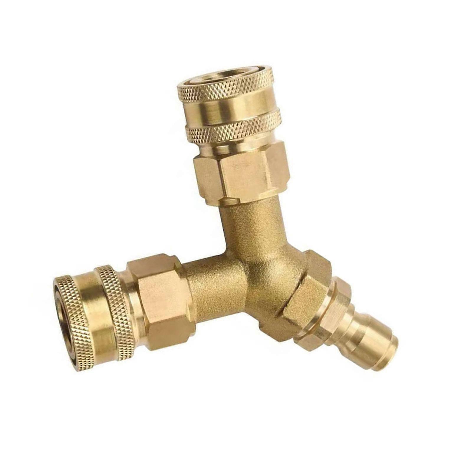 Högtryckstvätt Maskintvätt Trippel 3/8 tums adapter Splitterkopplare Snabbkoppling Strömbricka Splitter Flerfärgad