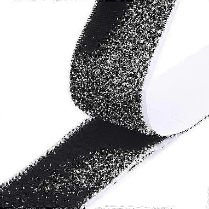 شريط فيلكرو ذاتي اللصق 5 أمتار لاصق قوي للغاية على الوجهين مع وسادة لاصقة ذاتية اللصق من الفيلكرو 20 مم مع شريط حلقةأسود SZRH AB