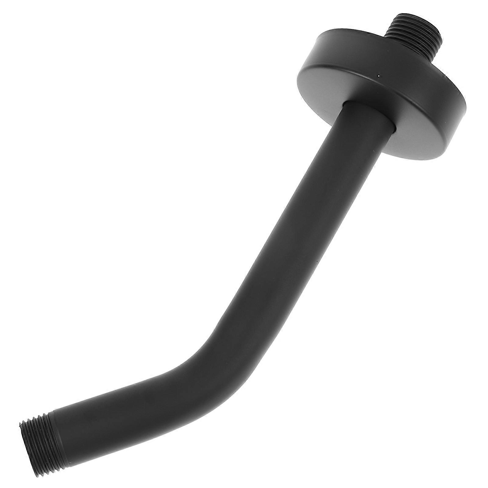 Stainless Steel Shower Arm for Home with Black Color Easy to Install and 0.75 Inch