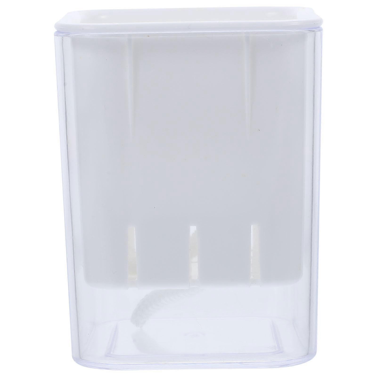 Transparent Hanging Pegboard Planter Box, Two Layer Design for Indoor Plants, Fits Standard Pegboards