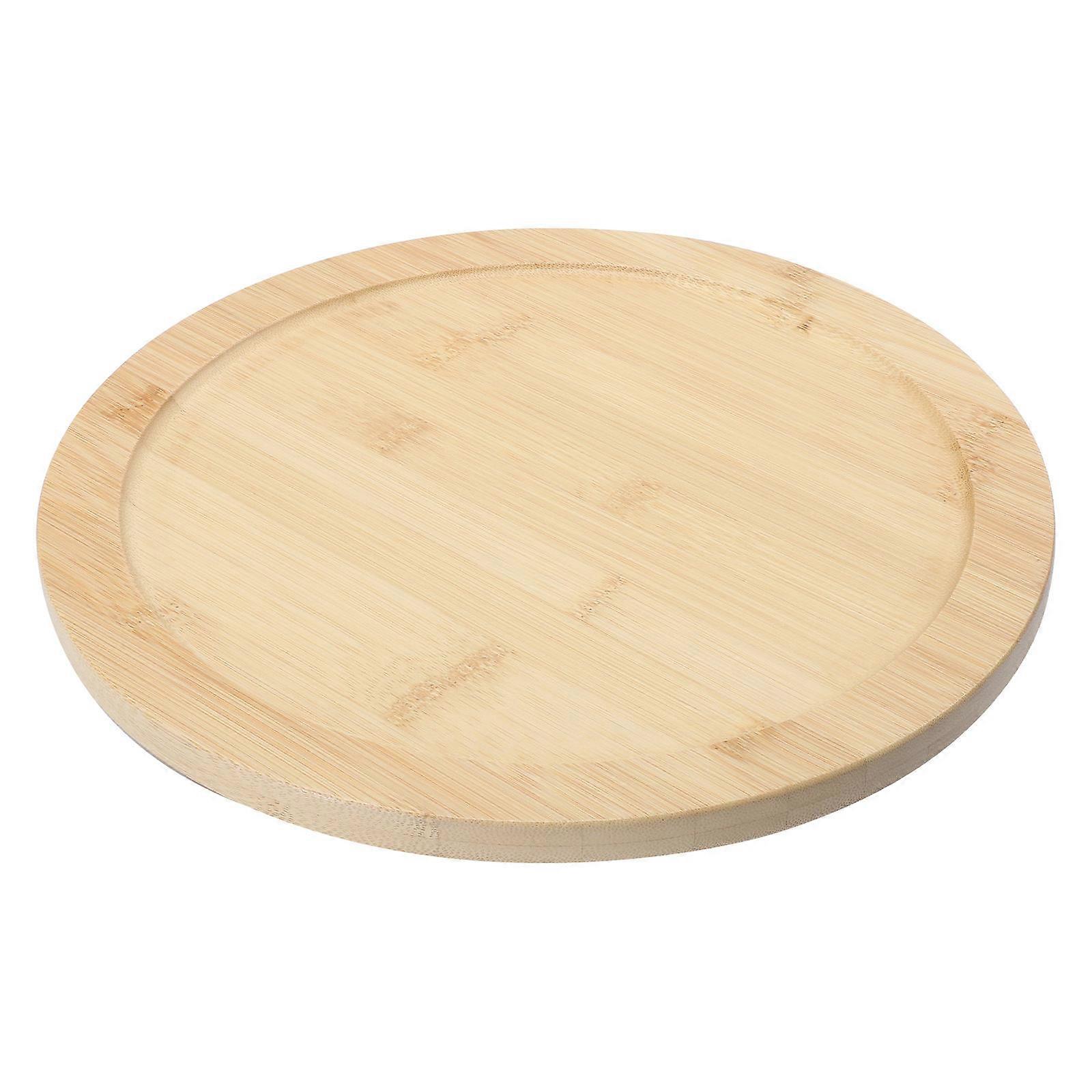 Rotating Plate for Home Kitchen Organizer with Large Capacity Storage Safe and Brown 360°
