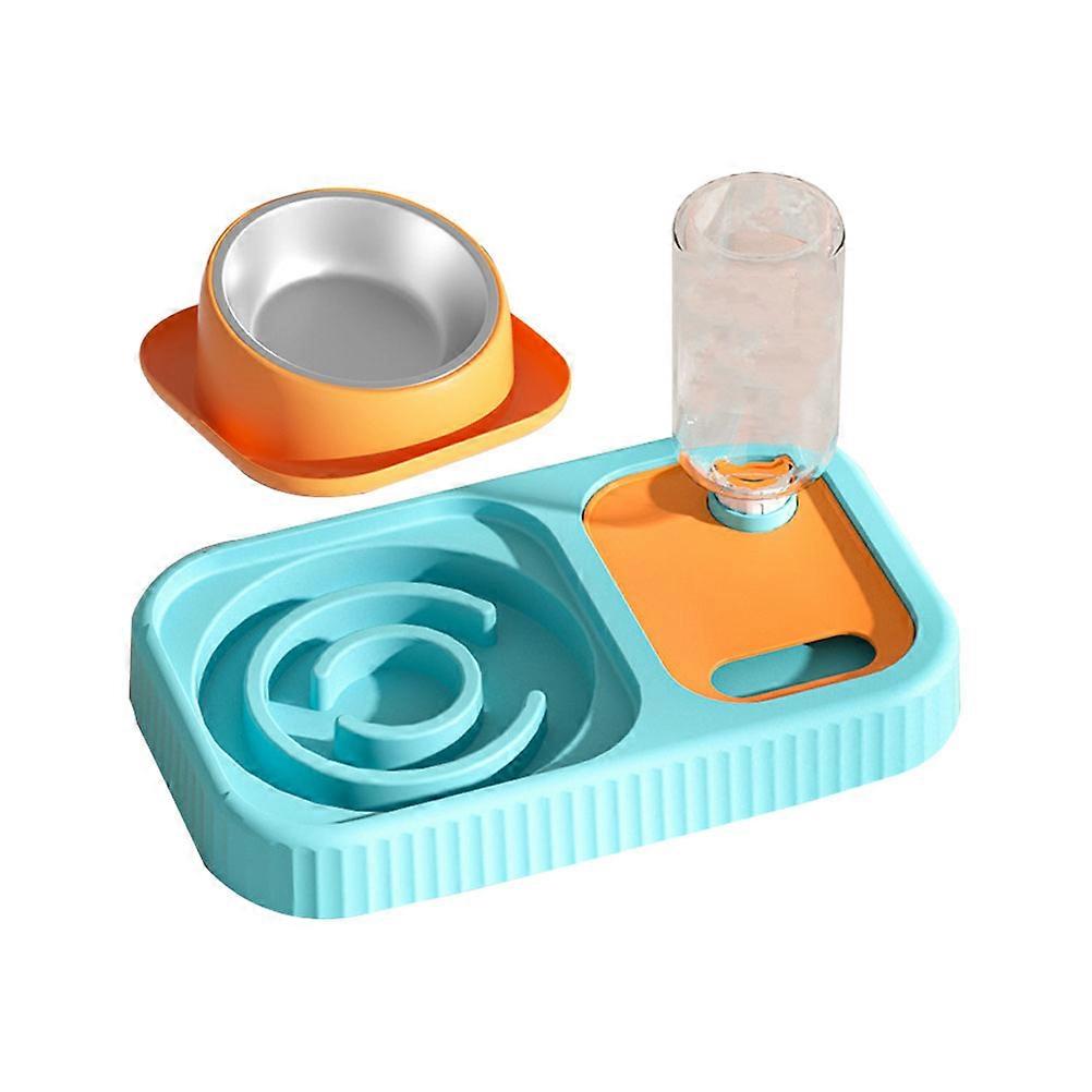 Blue Detachable Pet Feeder Made of Durable PP for Home Use Suitable for Small Cats and Dogs