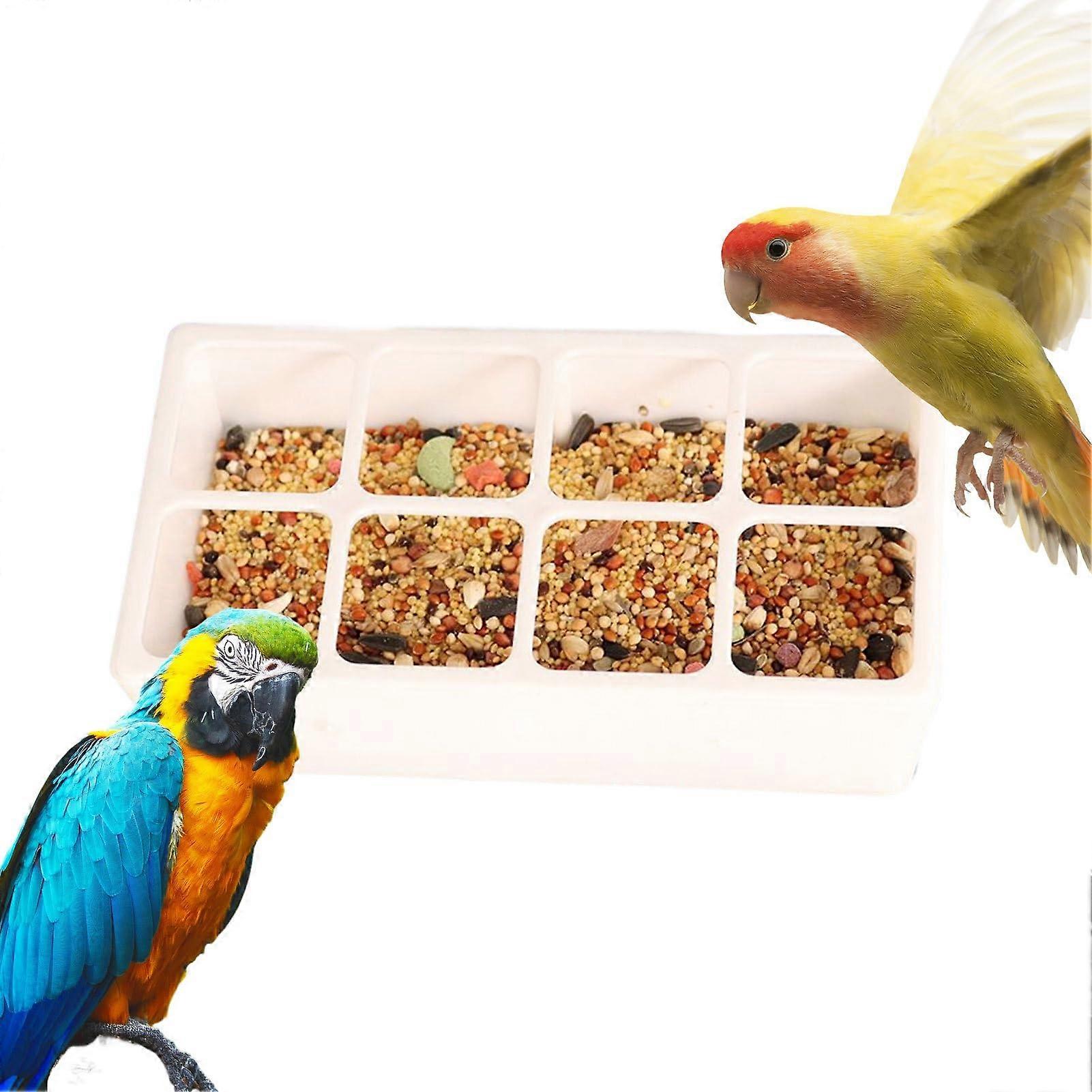 Cage Feeder for Parakeets – Grid Food Station for Indoor and Outdoor Use, Ideal for Balcony and Garden