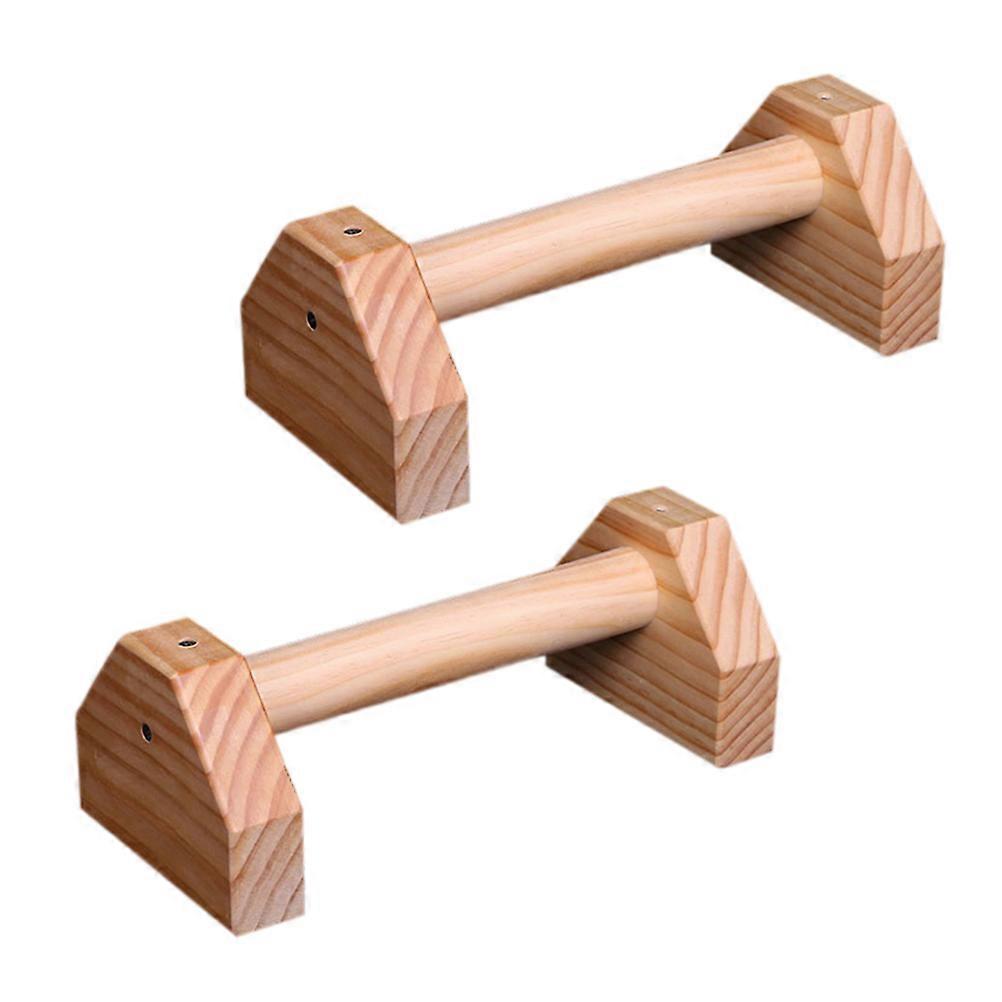 Pushup Bars with Slipresistant Grips for Home Use Synthetic Material Light Brown 1 Pair