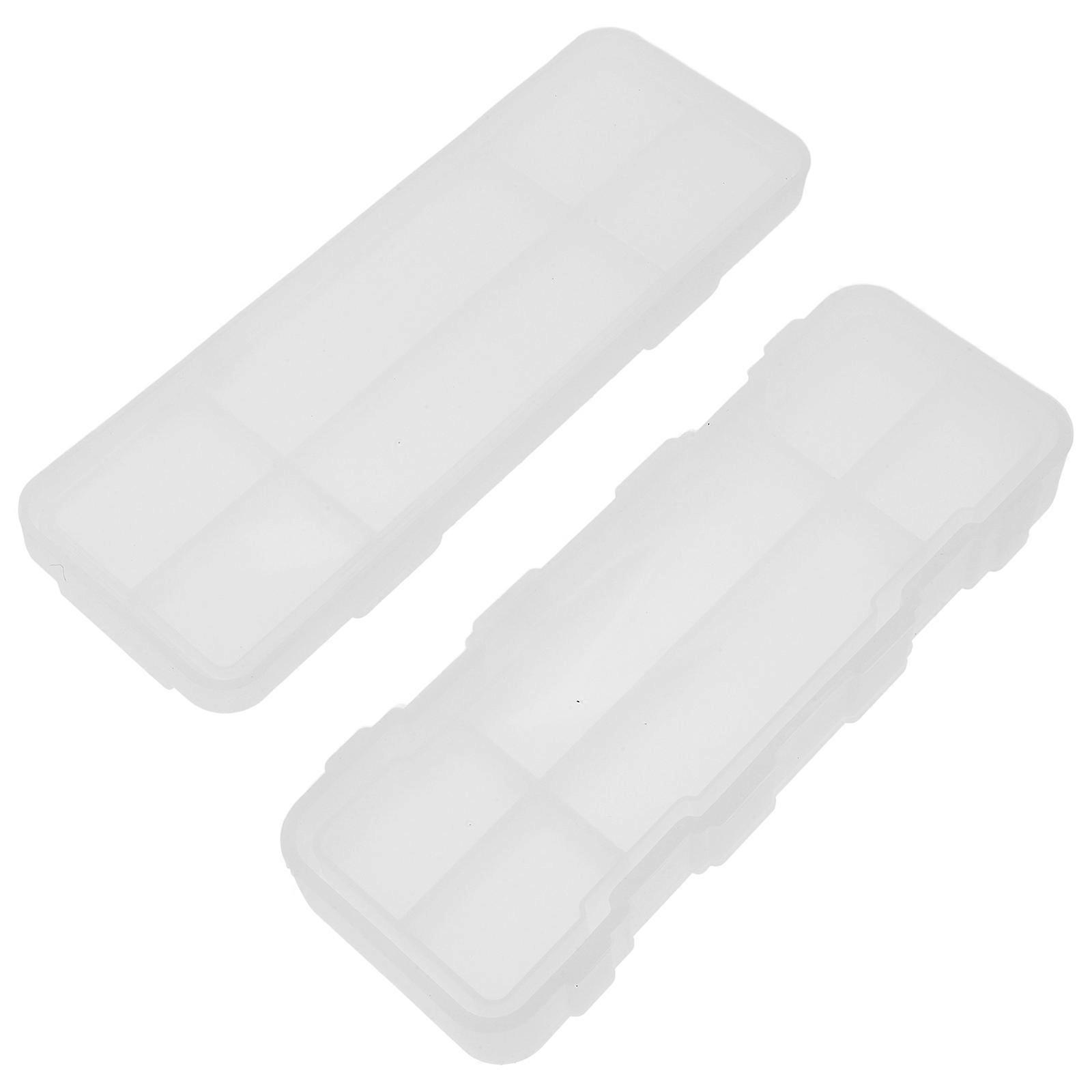 DIY Silicone Mold for Casting Flexible and Reusable Pencil Box Shaped Craft Supplies White